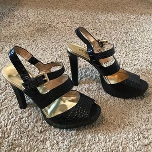 Michael Kors black heels size 10